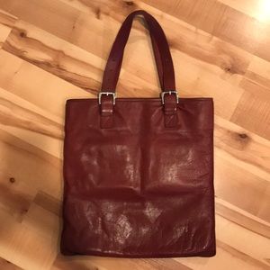 Cole Haan Red leather tote